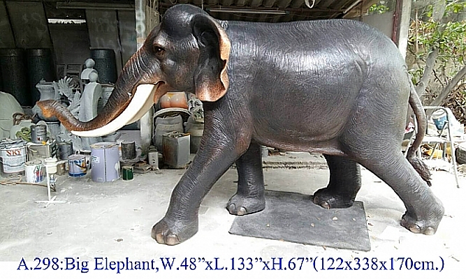 Bronze Elephant Statue - DD A-298