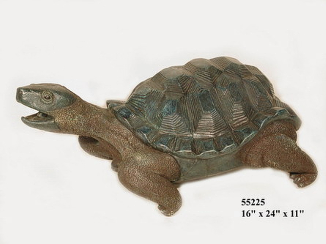 Bronze Turtle Fountain or Statue - AF 55225