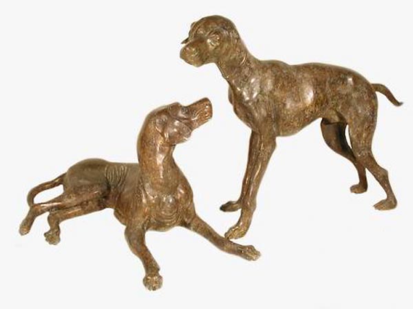 Bronze Labrador Statues - AF 50063