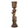 Bronze Child Grape Detailed Decorative Urn