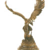 Bronze Falcon School Mascot Statue