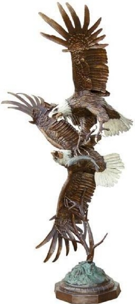 Bronze Eagle School Mascot Statue - ASB 786