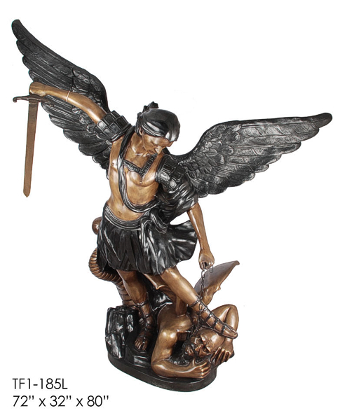 Bronze Michael Arc Angel Statue - ASI TF1-185L