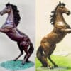 Bronze Rearing Horse Statue (2021 PRICE)
