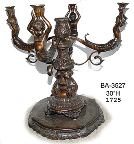 Bronze Cherubs Dining Room Table - ASI BA-3527