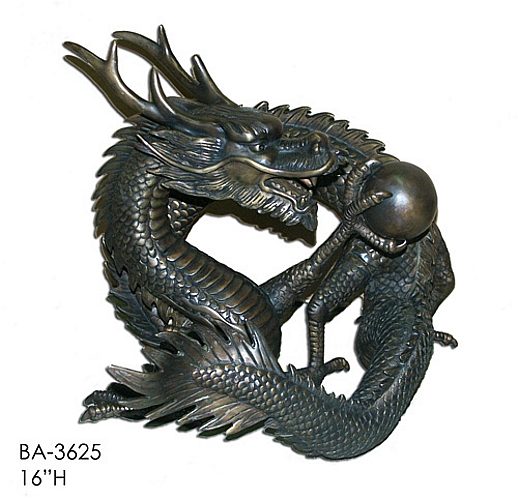 Bronze Dragon Statue - ASI BA-3625-S