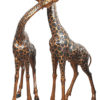 Bronze Giraffe Family Statues