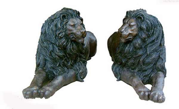 Bronze Lion Brothers Statues