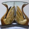 Bronze Swan Table