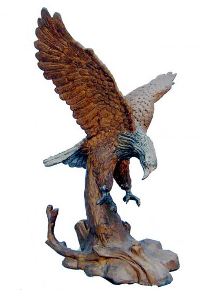 Bronze Eagle School Mascot Statue - DK 121