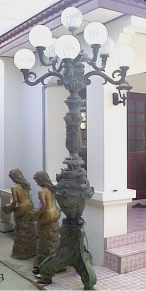 Bronze Lamp Torchiere - DK 203