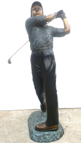Bronze Golfer Driver Statues - DK 1854A