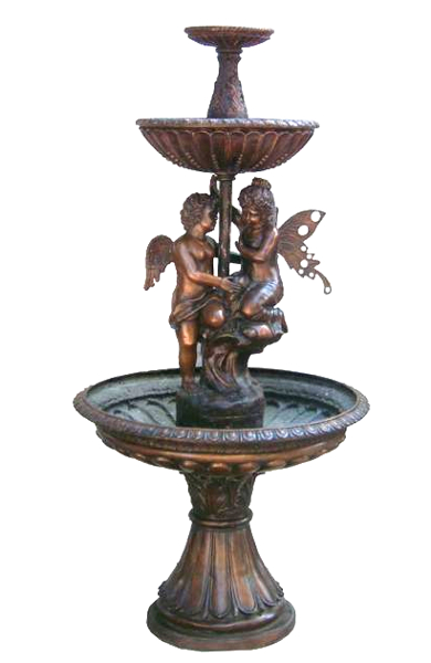 Bronze Cupids 3 Tier Fountain - DK 1973
