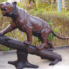 Bronze Tiger Climbing Statue