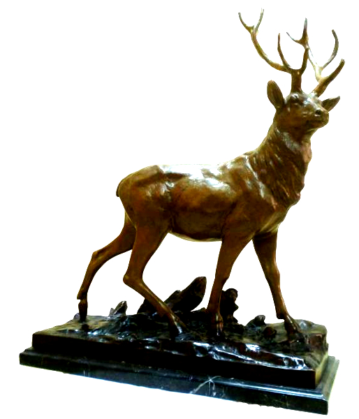 Bronze Deer Buck Statues - DK 2365