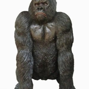 Bronze Ape and Monkey Statues