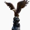 Bronze Eagle School Mascot Statue