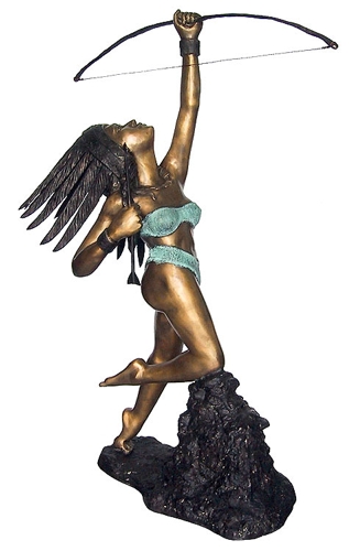 Bronze Indian Girl Statue - DD E-235