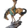 Bronze Native American Indian on Horse Statue (2021 PRICE)