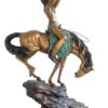 Bronze Indian Raiding Party Statue