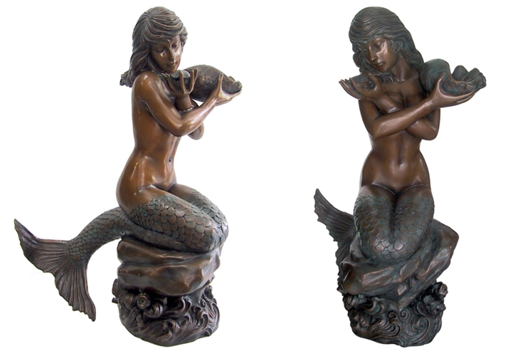 Bronze Mermaid Statues - DD F-048-S