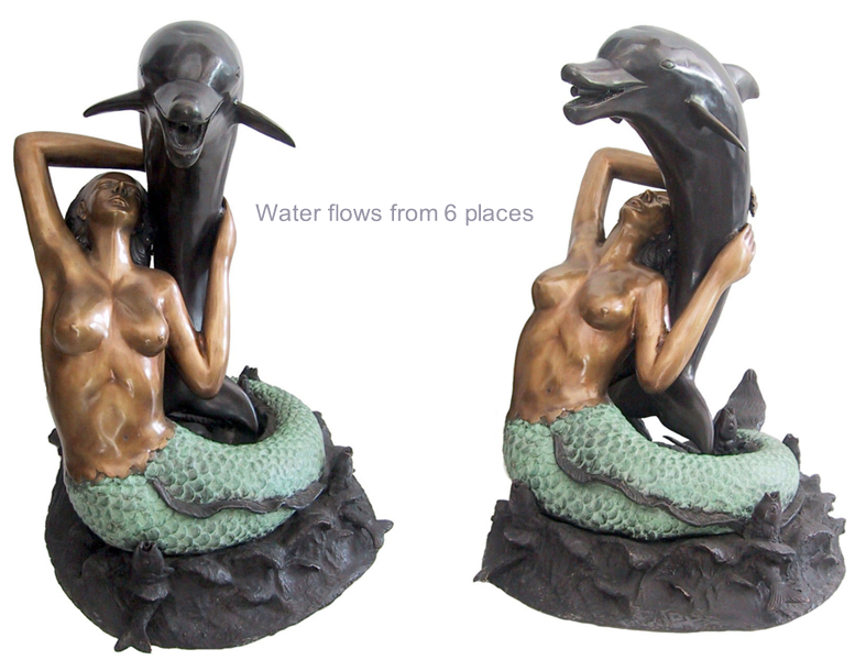 Bronze Mermaid Fountains (2021 PRICE) - DD F-056