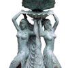 Sexy Ladies Clam Shell Bronze Fountain
