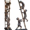 Bronze Kids on Ladder Statue