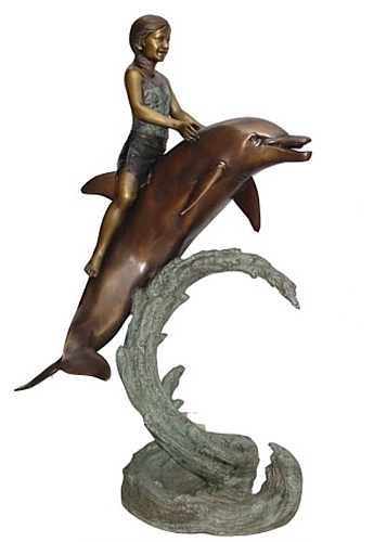 Bronze Dolphin Fountains - KT P-815