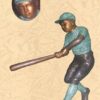 Bronze Baseball Catcher Statue