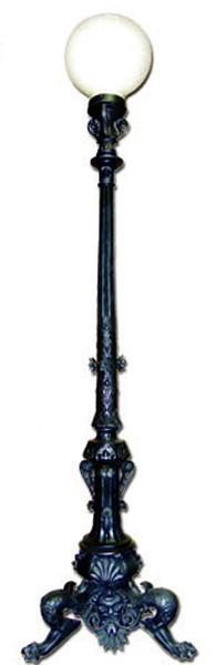 Bronze Tripod Lamp Post - ASI SK-10