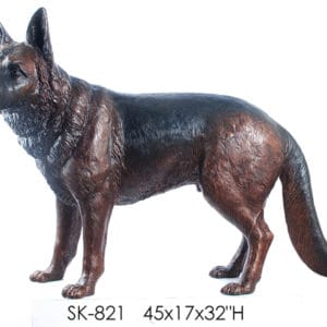 Bronze Dog Statues