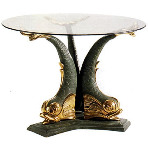 Bronze Fish End Table - DD T-033S