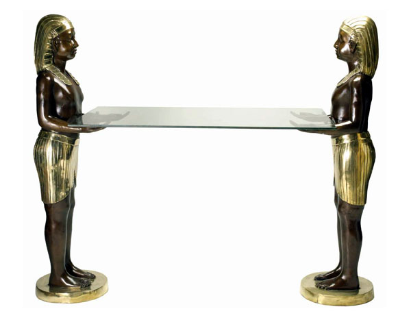 Bronze Egyptian Console Table - DD T-044