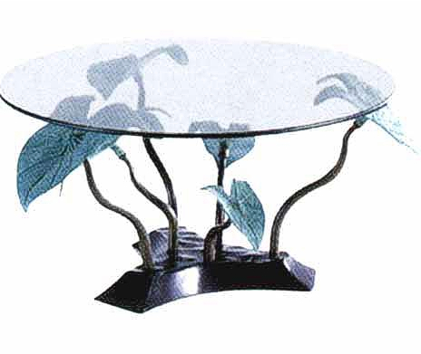 Bronze Leaf Table - DK TB0112