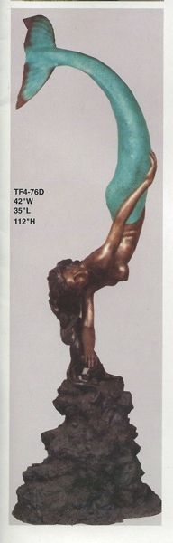Bronze Mermaid Fountain - ASI TF4-76D