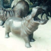 Bronze Hippopotamus Fountain Statue