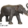 Bronze Elephant Bench