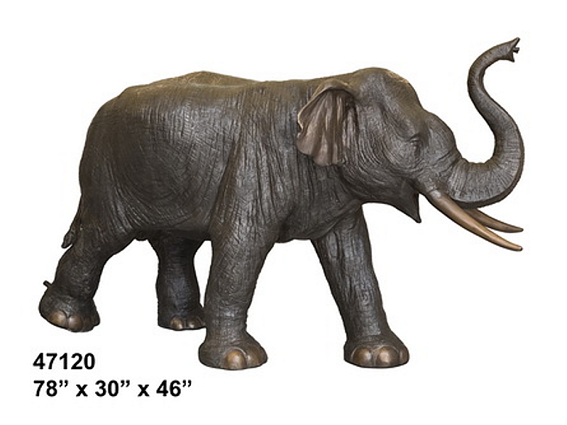 Bronze Elephant Statue - AF 47120