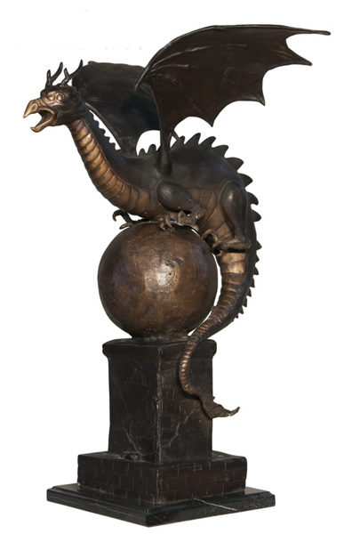 Bronze Dragon Statue - AF 56592-S