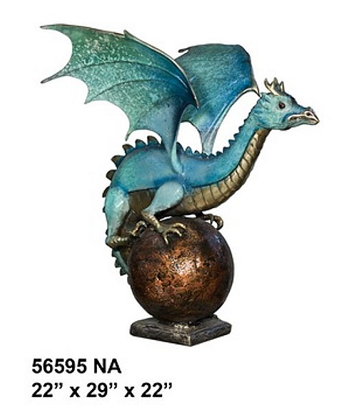 Bronze Dragon Statue (2021 PRICE) - AF 56595NA