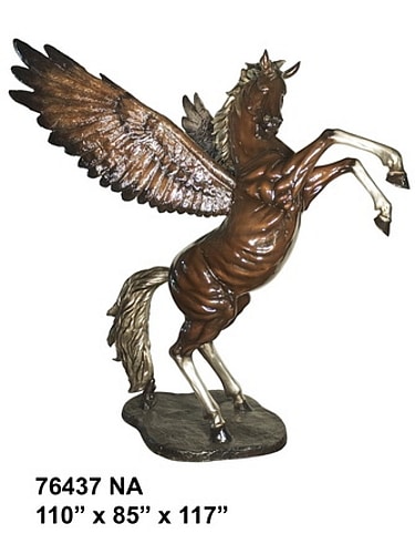 Bronze Mercury & Pegasus Statue