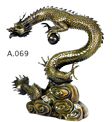 Bronze Two Headed Dragon Statue (2021 PRICE) - DD A069-S