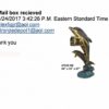 Bronze Jumping Dolphin Mailbox “It’s beautiful thank you.