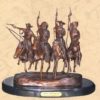 Bronze Wolly Chaps Statue