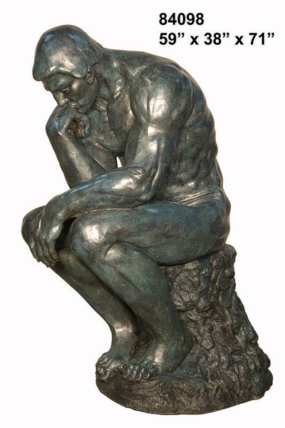 Bronze Thinker Statue - AF 84098