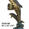 Bronze Dolphin Mailbox