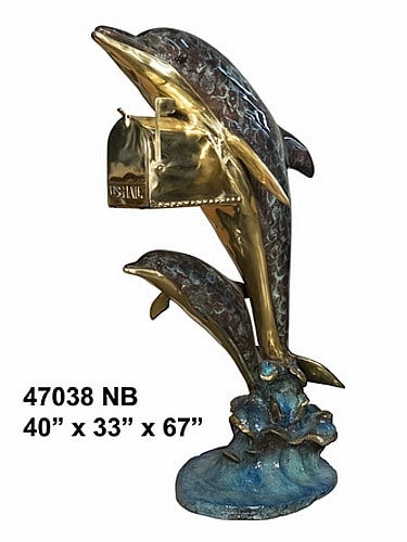 Bronze Dolphin Mailbox - AF 47038NB
