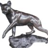 Bronze Stalking Panther Statue