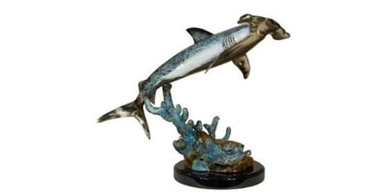 Bronze Shark Statue